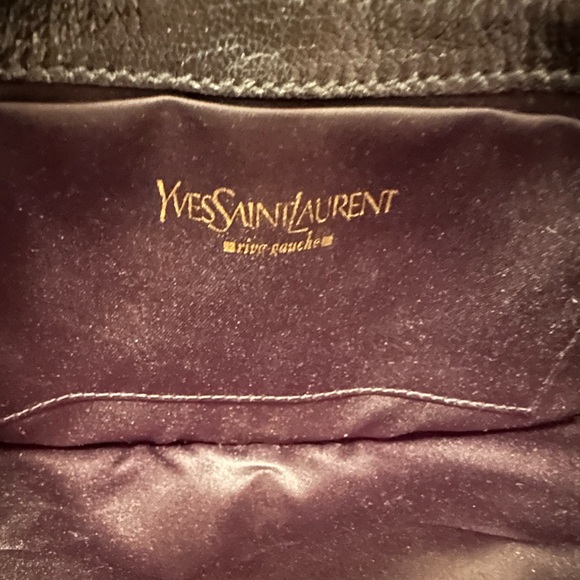Yves St Laurent Leather Shoulder Bag, Wristlet, Clutch - Black - Picture 9 of 14